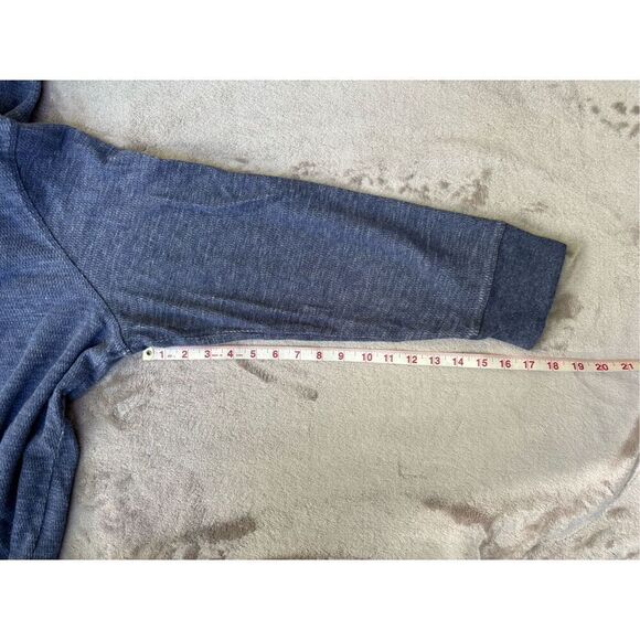 Alesbury Men's Blue Keaton Thermal Classic Long Sleeve Henley Hoodie Size 2XL - Picture 4 of 8